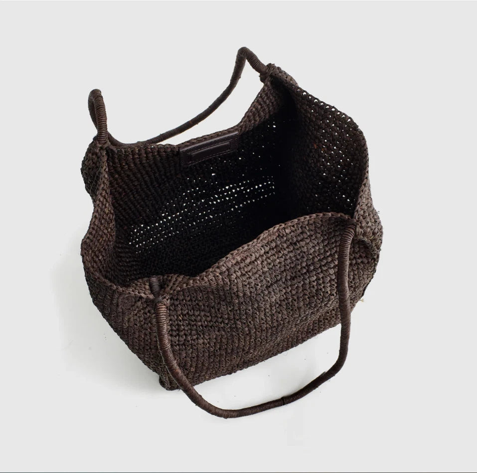 Madewell The Lexington Small Tote in Raffia Straw Bag
