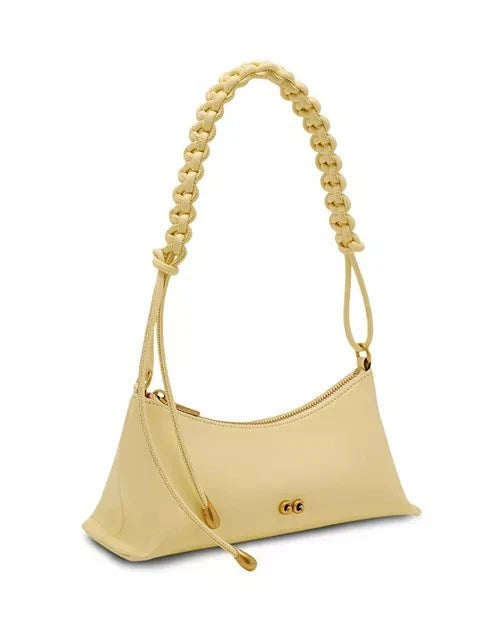Cult Gaia Osa Shoulder Purse Hand Bag Leather Buttercream Yellow New!